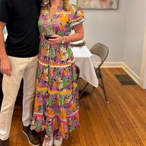 Vibrant Floral Maxi Dress